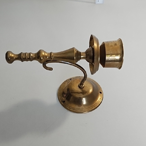 Vintage Gatco Solid Brass Wall Candle Holder Accent - Picture 3 of 10